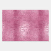 Roze Bruin Faux Leather Cowgirl Floral Inpakpapier Vel (Voorkant 2)