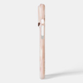 Roze Bruin Luipaard Print Harten Strepen Case-Mate iPhone Case (Achterkant / Links)