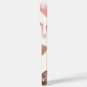 Roze Bruin Luipaard Print Hearts Case-Mate iPhone Case (Achterkant / Links)