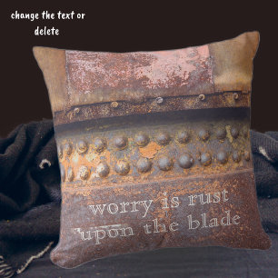 Roze bruin metaal kussen