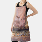 Roze bruin metaal schort (Insitu)