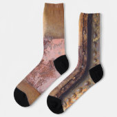 Roze bruin metaal sokken (Links)