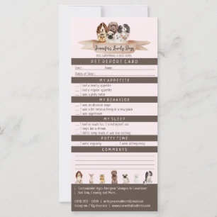 Roze bruin pakket rapport instapend Dog Grooming