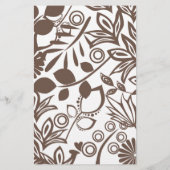 Roze, bruin Pony, gepersonaliseerd Briefpapier (Achterkant)