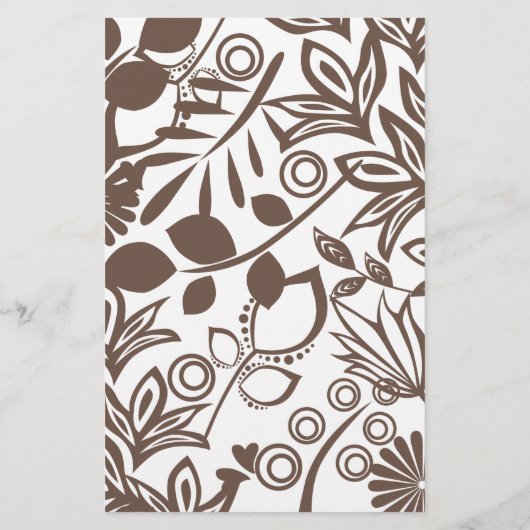 Roze, bruin Pony, gepersonaliseerd Briefpapier (Achterkant)