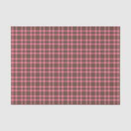 Roze Bruin Rutpatroon Tissuepapier