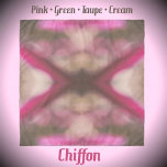 Roze Bruin Taupe Groene Tie Dye Sjaal<br><div class="desc">De look van tie dye in een medley van roze,  bruin,  taupe,  groen en romig wit is prachtig gemengd op deze boho chiffon sjaal. Dit afbeelding is origineel fotografie door JLW_PHOTOGRAPHY</div>