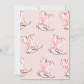 Roze Bruin Verjaardag Shin-Dig Wild West Verjaarda Kaart (Achterkant)