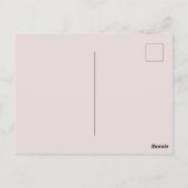 Roze Bruin Zuidwestelijke Bloemen Denken aan jou Briefkaart (Achterkant)