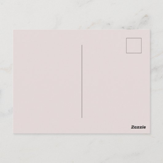 Roze Bruin Zuidwestelijke Bloemen Denken aan jou Briefkaart (Achterkant)