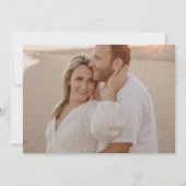  roze bruinbruin huwelijk sparen de datum save the date (Achterkant)