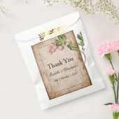  roze bruindraden Woensdag Dank je Bedankzakje (Gezegeld)