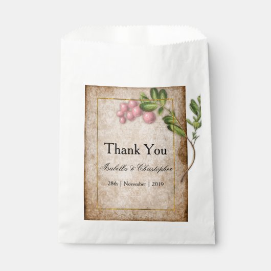  roze bruindraden Woensdag Dank je Bedankzakje (Voorkant)