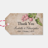  roze bruindraden Woensdag Dank je Cadeaulabel (Achterkant Horizontaal)