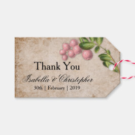  roze bruindraden Woensdag Dank je Cadeaulabel