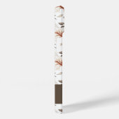 Roze Bruine Aquarel Wilde Bloem Naam Case-Mate iPhone Case (Achterkant / Rechts)