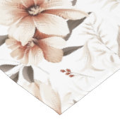 Roze Bruine Aquarel Wilde Bloem Tafelkleed (Gekanteld)