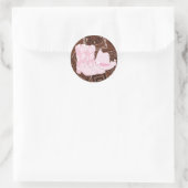 Roze Bruine Cowgirl Stickers (Tas)