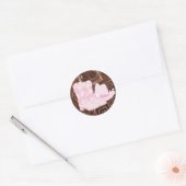 Roze Bruine Cowgirl Stickers (Envelop)