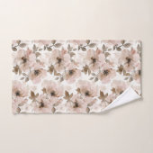 Roze Bruine Cowgirl Zuidwestelijke Bloem Bad Handdoek (Handdoek)
