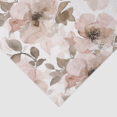 Roze Bruine Cowgirl Zuidwestelijke Bloem Tissuepapier (Detail)