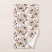 Roze Bruine Cowgirl Zuidwestelijke Bloemen  Bad Handdoek (Handdoek)