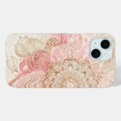 Roze bruine crème Mandala Bohemian Boho Mode Case-Mate iPhone Case (Achterkant (horizontaal))