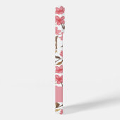 Roze Bruine Gouden Waterverf Wilde Bloem Naam Case-Mate iPhone Case (Achterkant / Rechts)