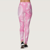 Roze bruine harten die 90 jaar oud zijn leggings (Achterkant)