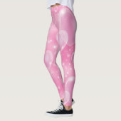 Roze bruine harten die 90 jaar oud zijn leggings (Links)