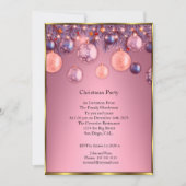 Roze bruine kerstfeestjes kaart (Voorkant)