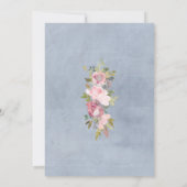 roze bruine lijst met roze bruine bloementeelt kaart (Achterkant)