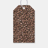 Roze Bruine Luipaard Cadeaulabel (Achterkant)