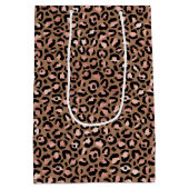 Roze Bruine Luipaard Medium Cadeauzakje (Achterkant)