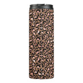 Roze Bruine Luipaard Thermosbeker (Achterkant)