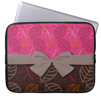 roze bruine maffia laptop sleeve