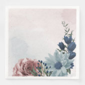 roze bruine mariniers bruiloft servet (Voorkant)