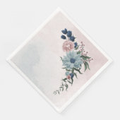 roze bruine mariniers bruiloft servet (Hoek)