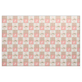 roze bruine paarden stof (Fat Quarter)