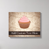 Roze/bruine perskoeken canvas afdruk (Voorkant)