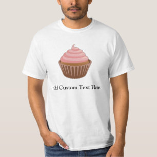 Roze/bruine perskoeken t-shirt