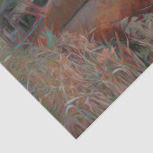 roze bruine roze auto oud Antiek Tissuepapier (Detail)