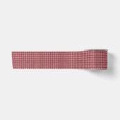 Roze Bruine Ruit Diamant Patroon Satijnen Lint (Voorkant)