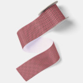 Roze Bruine Ruit Diamant Patroon Satijnen Lint (Achterkant)