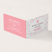 Roze bruine sprinken Homemade Cookie Mix Visitekaartje (Buitenkant)