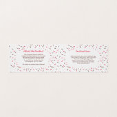 Roze bruine sprinken Homemade Cookie Mix Visitekaartje (Binnenkant ongevouwen)