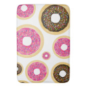 Roze & Bruine Strooidonuts Modern Plezierig Schatt Badmat (Voorkant Verticaal)