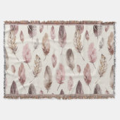 Roze bruine veren deken (Voorkant)