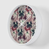 Roze, bruine waterverf bloemen (Hoek)