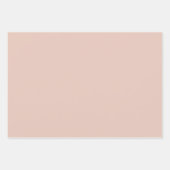 Roze, bruine waterverf bloemen inpakpapier vel (Voorkant 3)